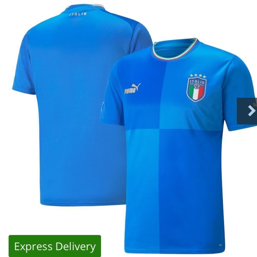 Puma Italy National Team Puma 2022/23 Home Replica Blank Jersey - Blue‎ XXL NWT